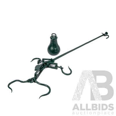 Vintage Wrought Iron Hanging Scales