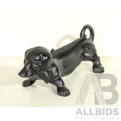 Cast Iron Dachshund Boot Scraper