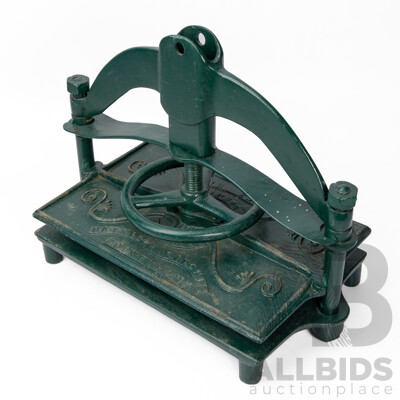 Antique Cast Iron Patrick Ritchie Book Press, Edinburgh