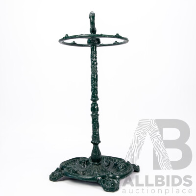 Vintage Ornate Cast Iron Umbrella Stand