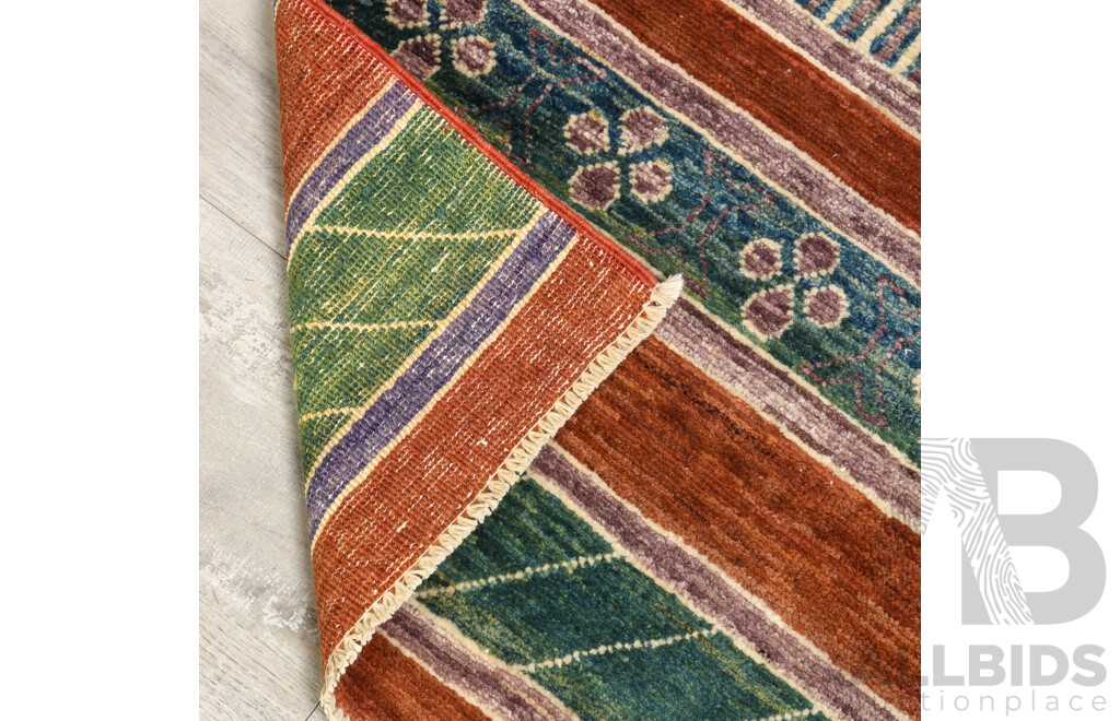 Vintage Hand Woven Tribal Rug