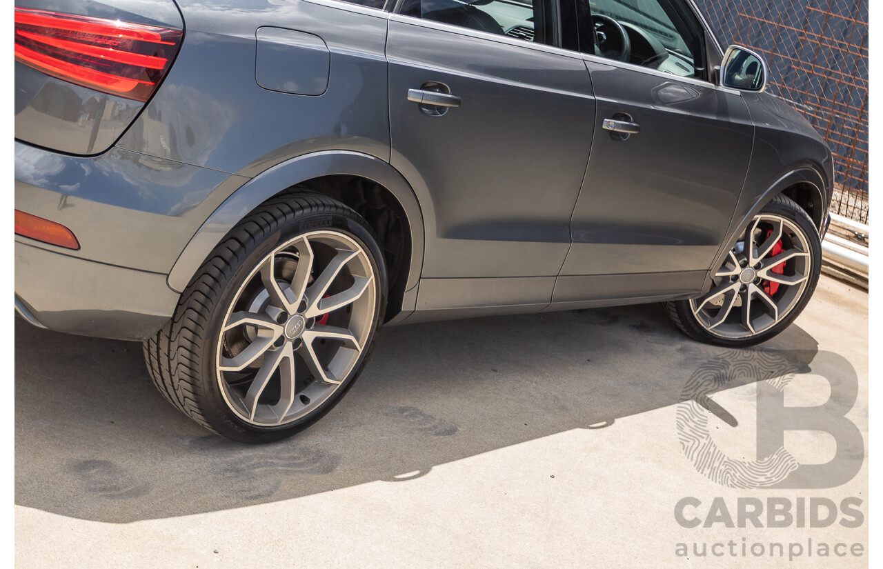 2/2015 Audi RS Q3 2.5 TFSI Quattro (AWD) 8U MY14 4D Wagon Daytona Grey Pearl Turbo 2.5L