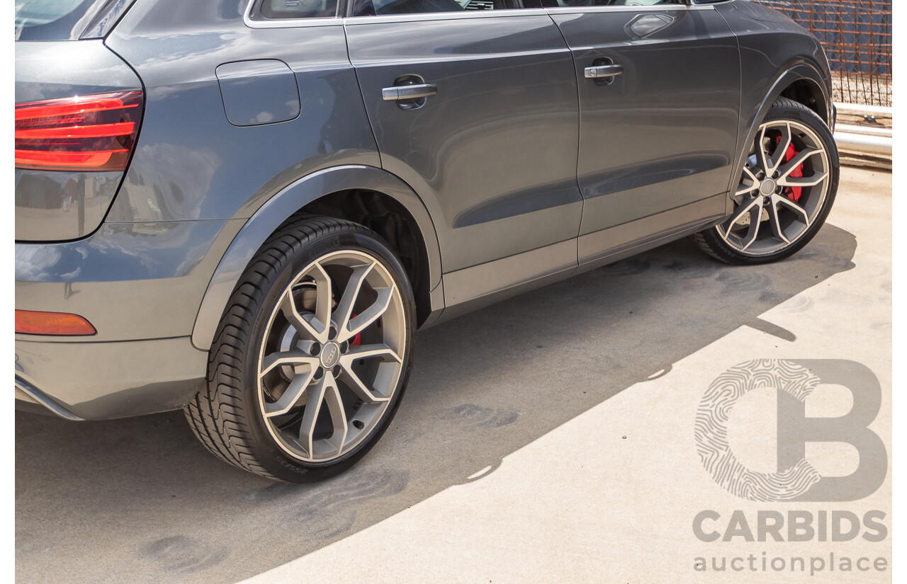 2/2015 Audi RS Q3 2.5 TFSI Quattro (AWD) 8U MY14 4D Wagon Daytona Grey Pearl Turbo 2.5L
