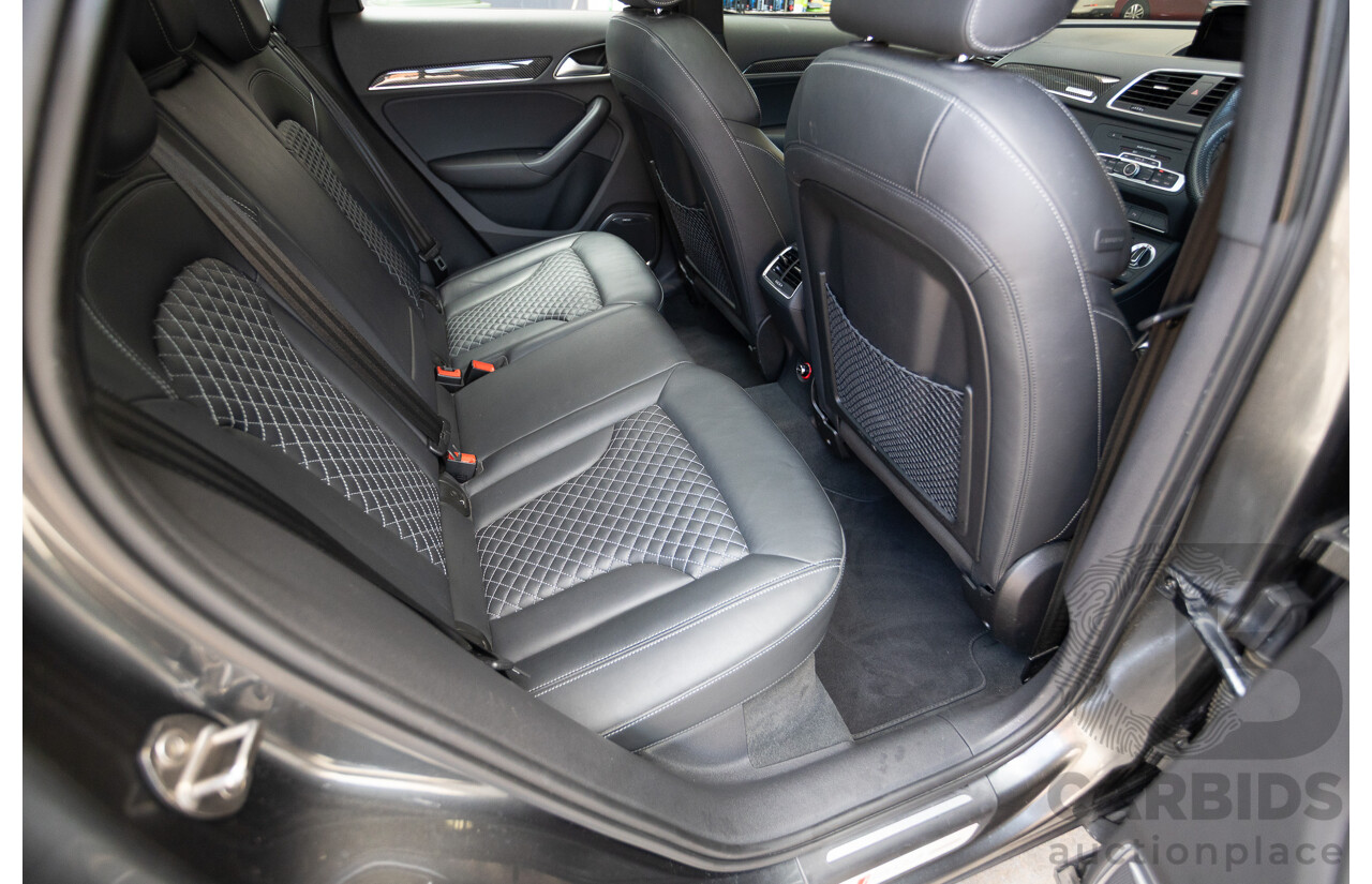 2/2015 Audi RS Q3 2.5 TFSI Quattro (AWD) 8U MY14 4D Wagon Daytona Grey Pearl Turbo 2.5L