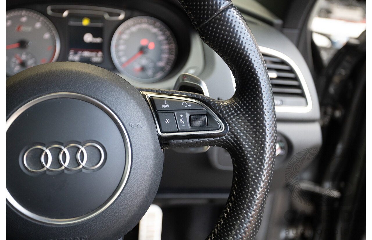 2/2015 Audi RS Q3 2.5 TFSI Quattro (AWD) 8U MY14 4D Wagon Daytona Grey Pearl Turbo 2.5L