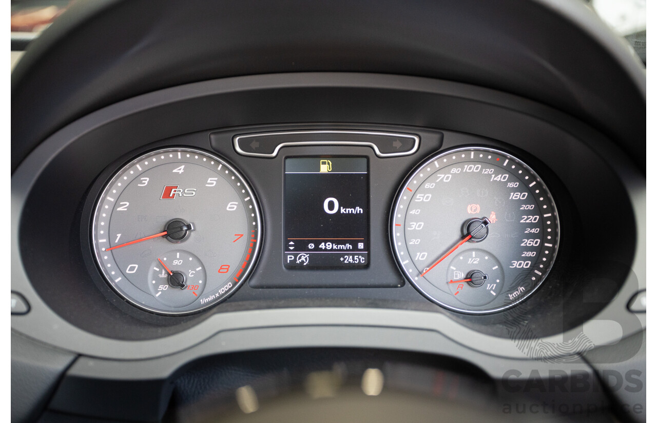 2/2015 Audi RS Q3 2.5 TFSI Quattro (AWD) 8U MY14 4D Wagon Daytona Grey Pearl Turbo 2.5L