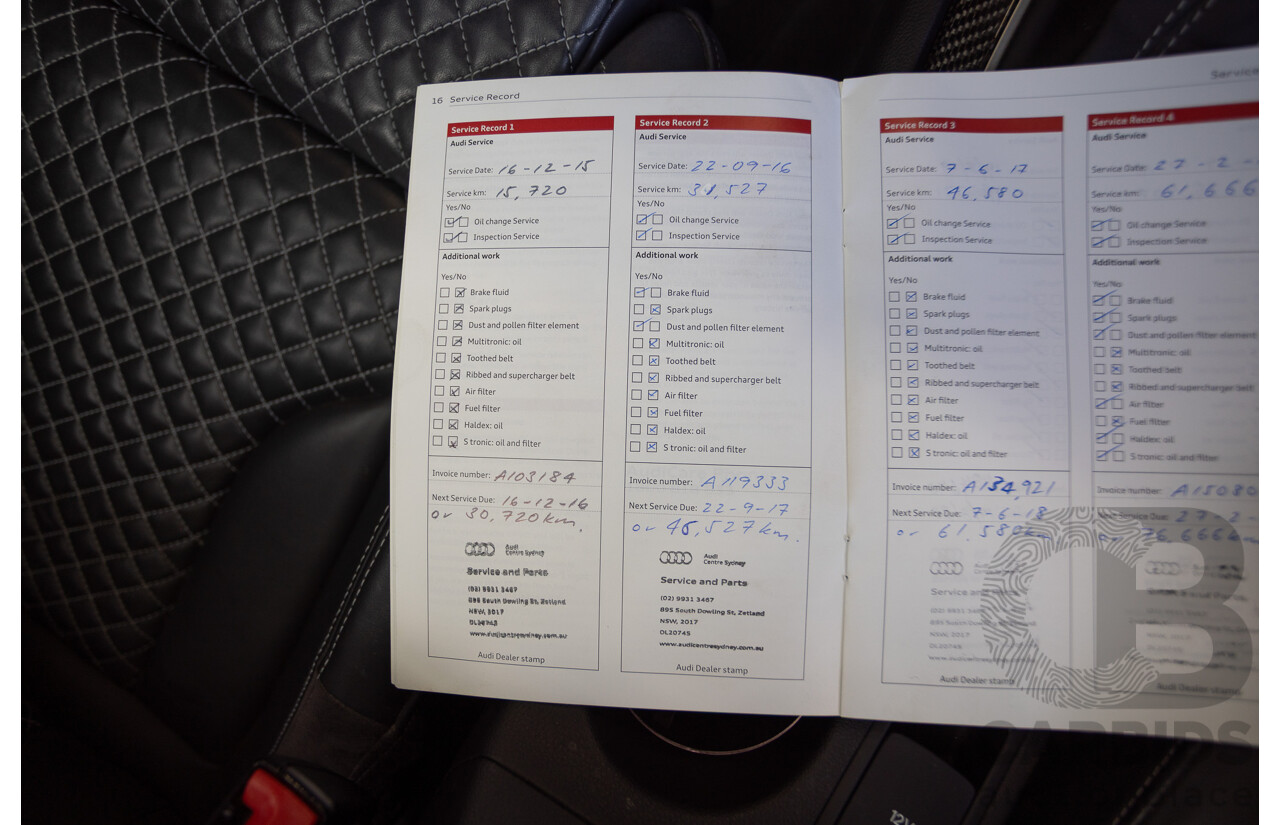 2/2015 Audi RS Q3 2.5 TFSI Quattro (AWD) 8U MY14 4D Wagon Daytona Grey Pearl Turbo 2.5L