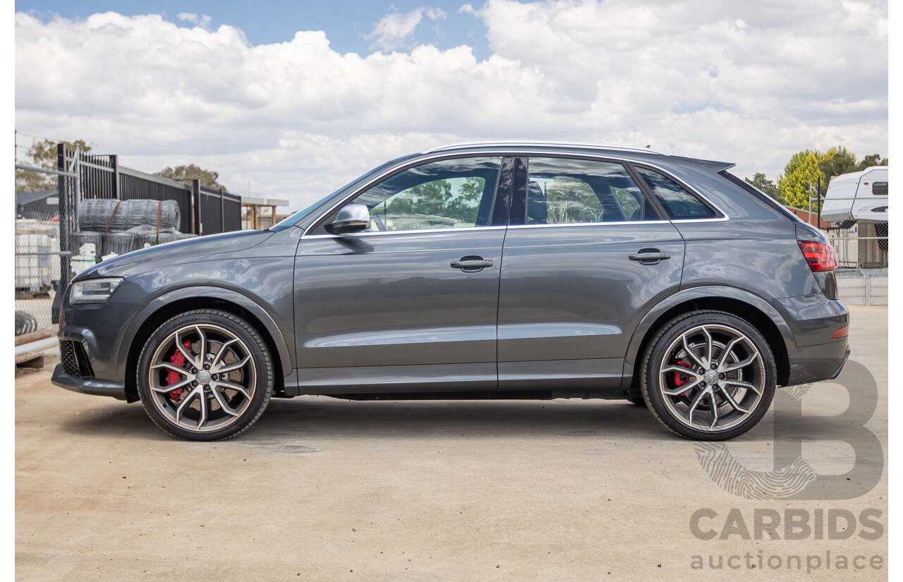 2/2015 Audi RS Q3 2.5 TFSI Quattro (AWD) 8U MY14 4D Wagon Daytona Grey Pearl Turbo 2.5L