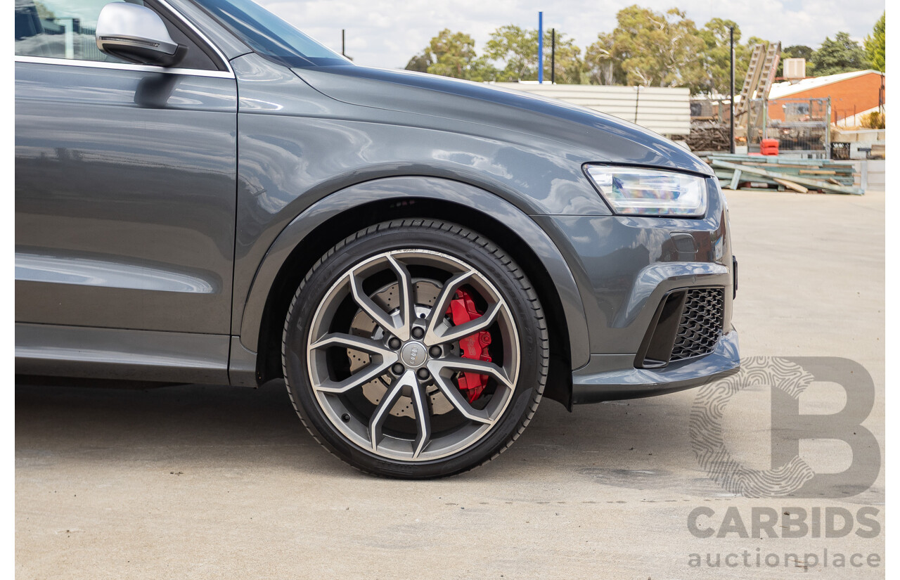 2/2015 Audi RS Q3 2.5 TFSI Quattro (AWD) 8U MY14 4D Wagon Daytona Grey Pearl Turbo 2.5L