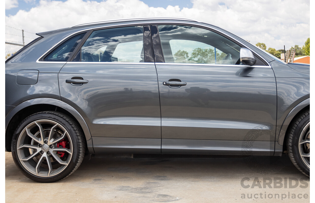 2/2015 Audi RS Q3 2.5 TFSI Quattro (AWD) 8U MY14 4D Wagon Daytona Grey Pearl Turbo 2.5L