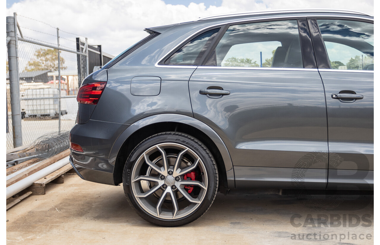 2/2015 Audi RS Q3 2.5 TFSI Quattro (AWD) 8U MY14 4D Wagon Daytona Grey Pearl Turbo 2.5L
