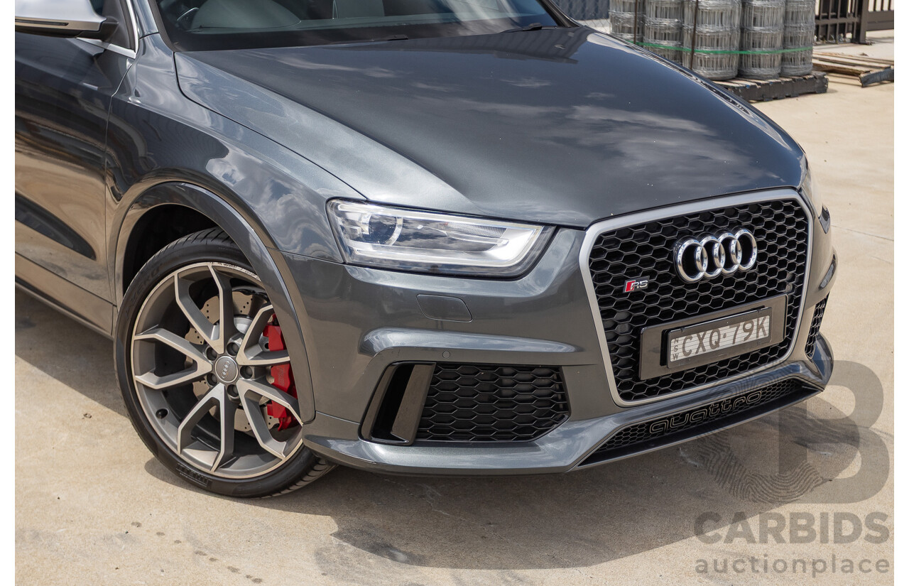 2/2015 Audi RS Q3 2.5 TFSI Quattro (AWD) 8U MY14 4D Wagon Daytona Grey Pearl Turbo 2.5L