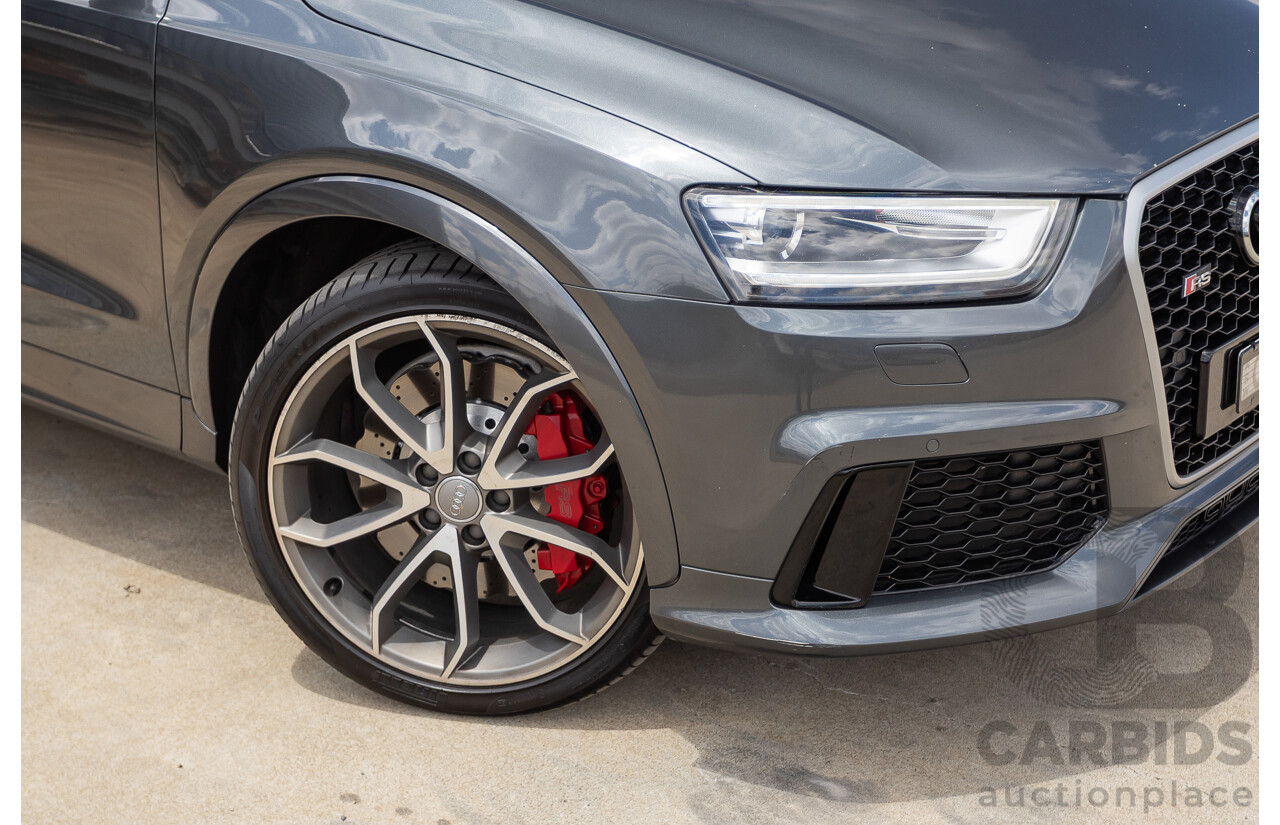 2/2015 Audi RS Q3 2.5 TFSI Quattro (AWD) 8U MY14 4D Wagon Daytona Grey Pearl Turbo 2.5L