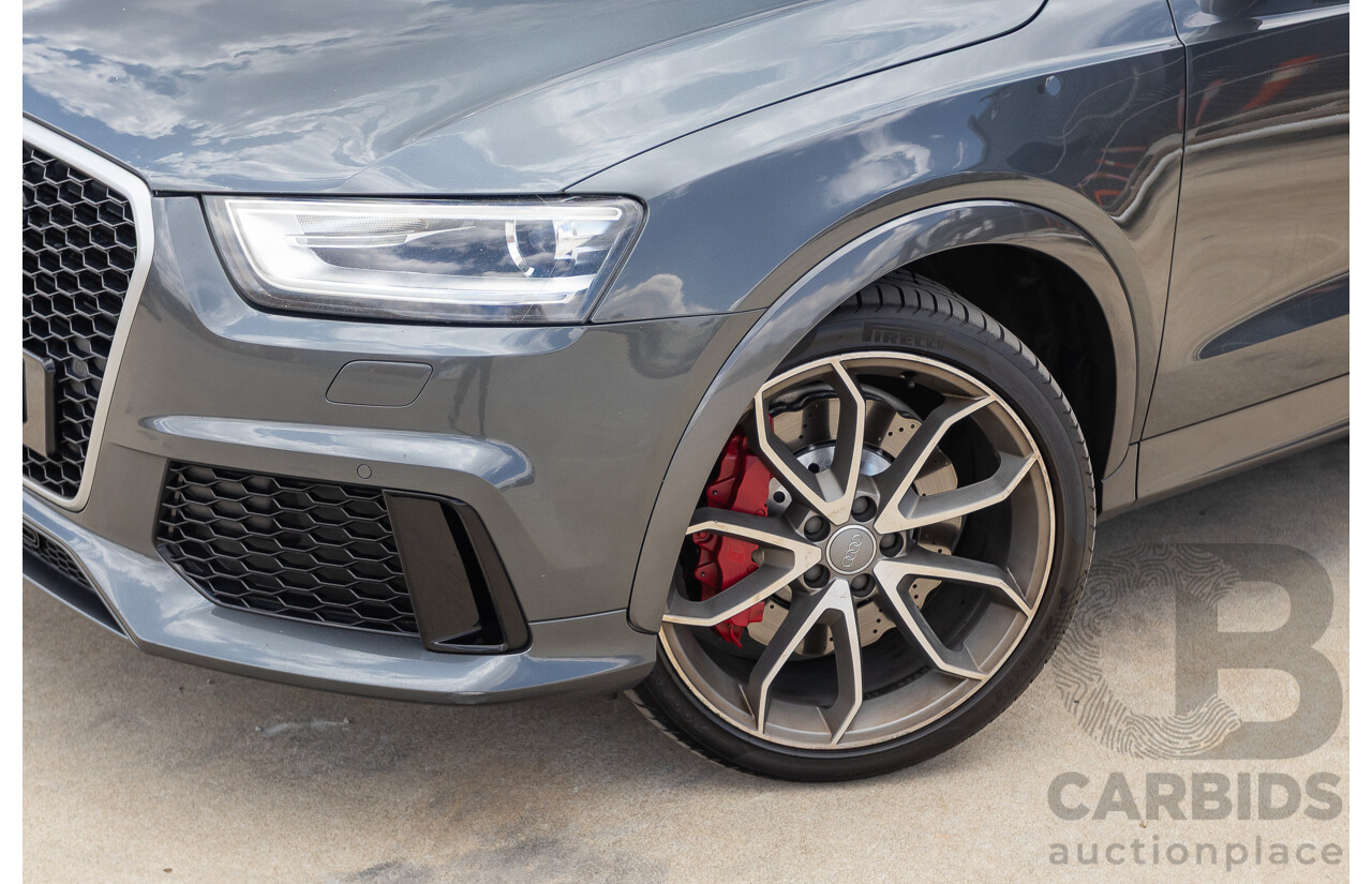 2/2015 Audi RS Q3 2.5 TFSI Quattro (AWD) 8U MY14 4D Wagon Daytona Grey Pearl Turbo 2.5L