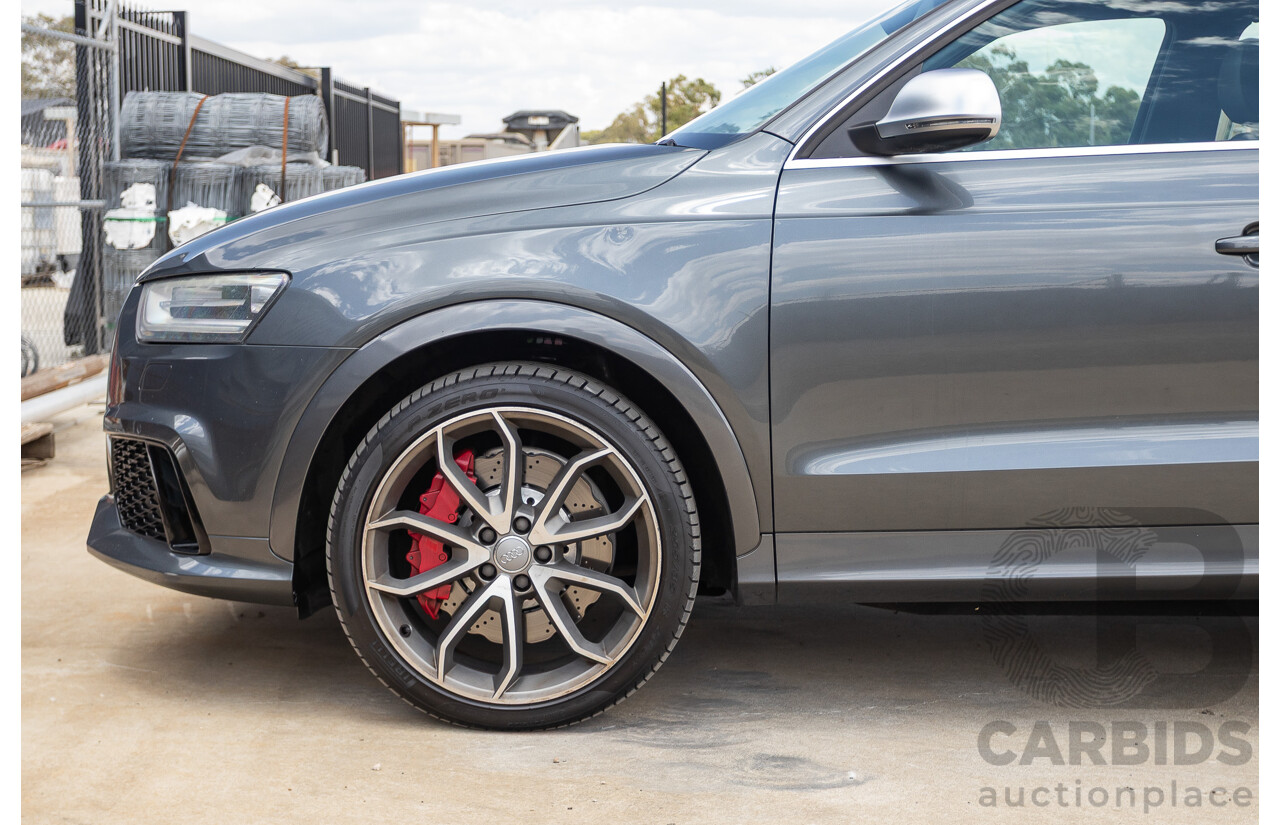 2/2015 Audi RS Q3 2.5 TFSI Quattro (AWD) 8U MY14 4D Wagon Daytona Grey Pearl Turbo 2.5L
