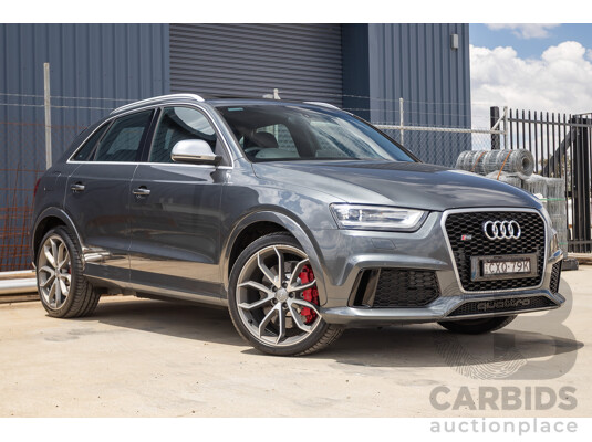 2/2015 Audi RS Q3 2.5 TFSI Quattro (AWD) 8U MY14 4D Wagon Daytona Grey Pearl Turbo 2.5L