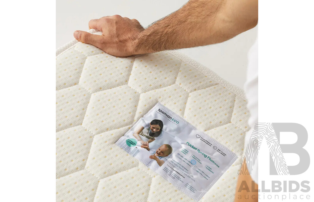 TASMAN ECO - Pocket Spring Mattress 131x75x10cm (T-370)