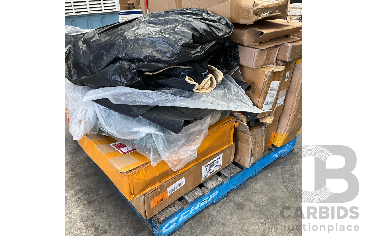 Pallet of Online Order Vehicle Parts/Accessories Returned Parcels