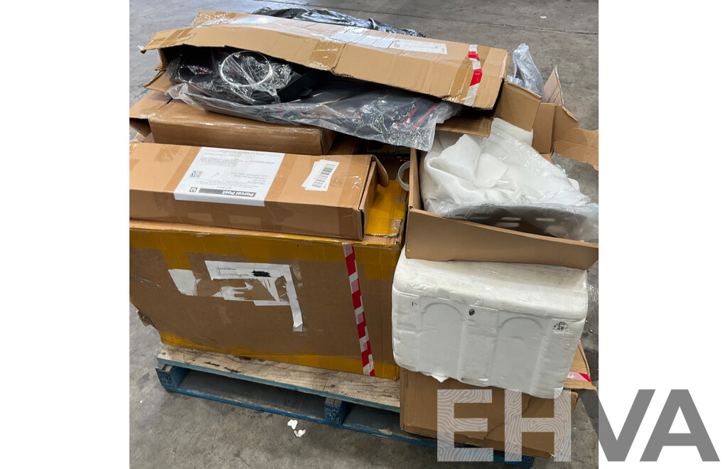 Pallet of Online Order Vehicle Parts/Accessories Returned Parcels