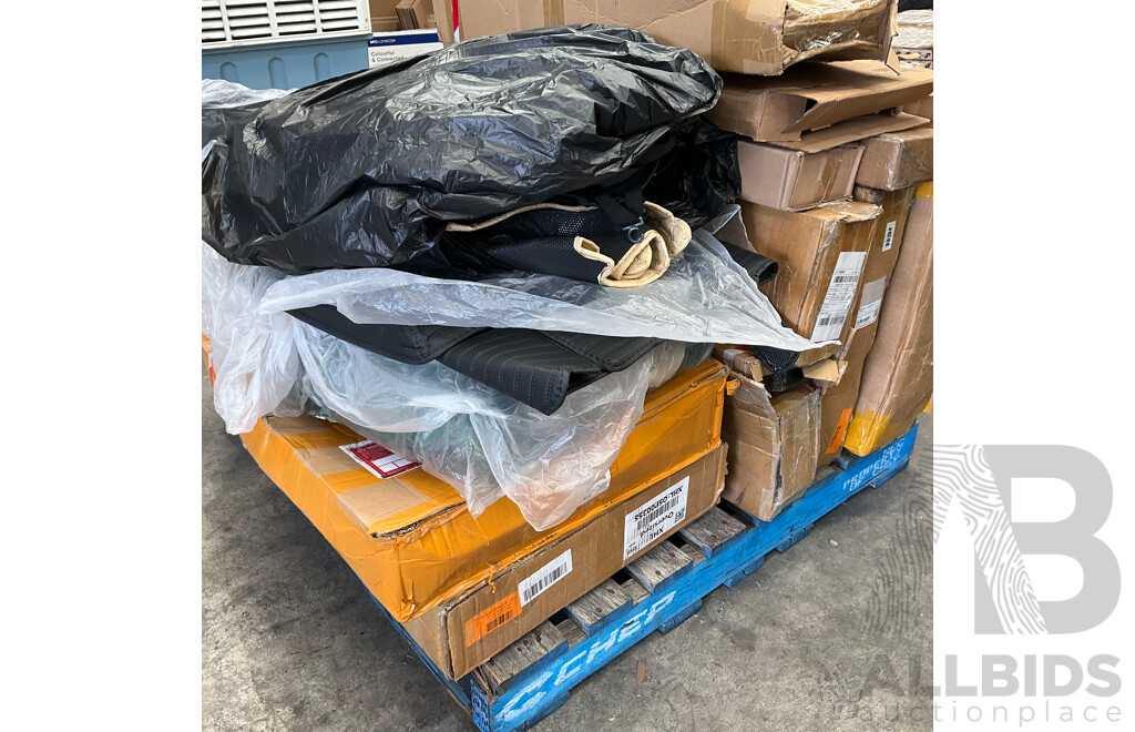 Pallet of Online Order Vehicle Parts/Accessories Returned Parcels