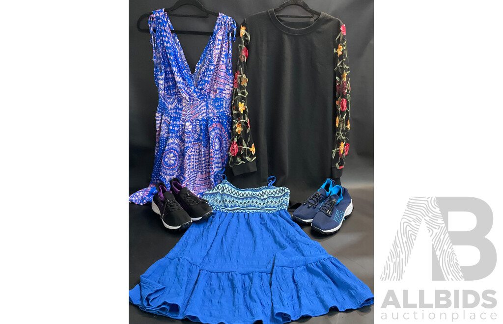 Cupshe Dresses Size L/XL & 2x Pain Free Aussies Shoes Size 38