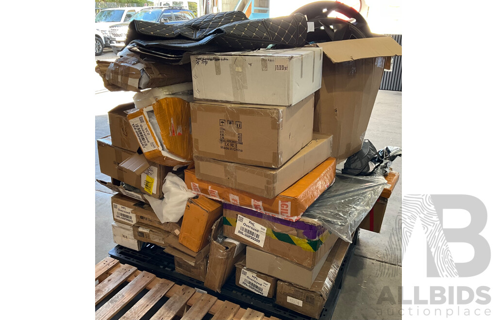 Pallet of Online Order Vehicle Carpay/Parts/Accessories Returned Parcels