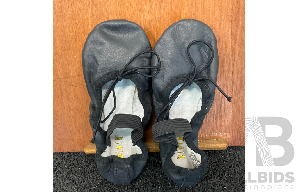 BLOCH Dance Women's Dansoft Full Sole Leather Ballet Slipper/Shoe - Black - Size11-12.5 - Lot of 10