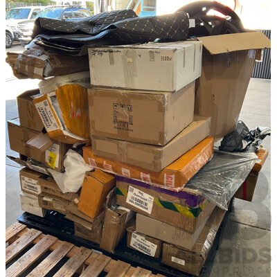Pallet of Online Order Vehicle Carpay/Parts/Accessories Returned Parcels