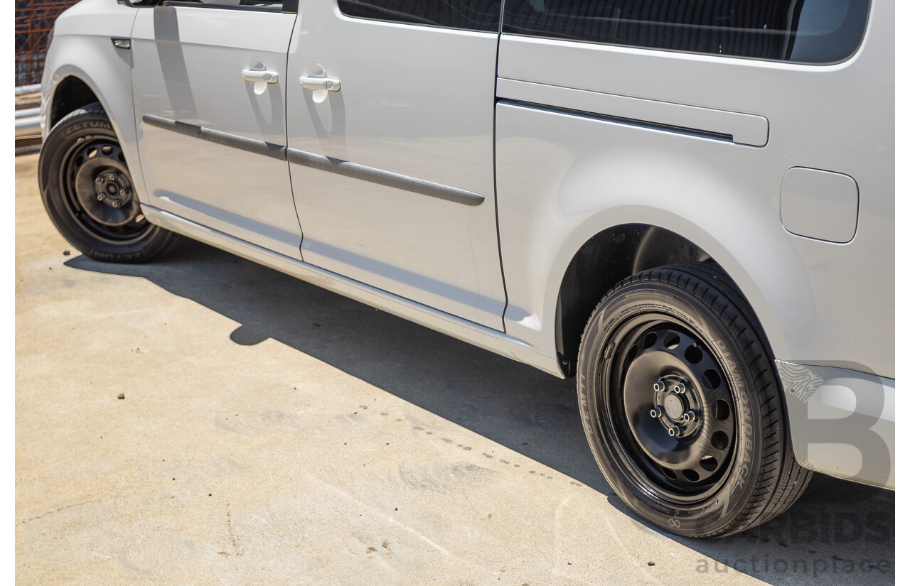 04/2018 Volkswagen Caddy Maxi Trendline TSI220 2K MY18 4D Wagon White Turbo 1.4L - 7 seats