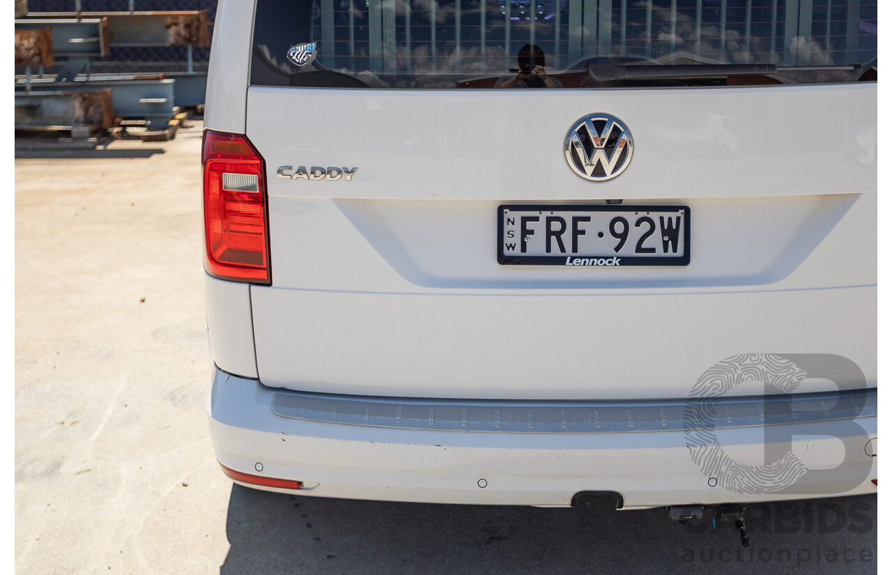 04/2018 Volkswagen Caddy Maxi Trendline TSI220 2K MY18 4D Wagon White Turbo 1.4L - 7 seats