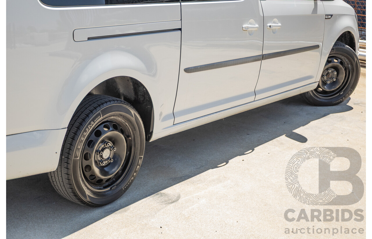 04/2018 Volkswagen Caddy Maxi Trendline TSI220 2K MY18 4D Wagon White Turbo 1.4L - 7 seats