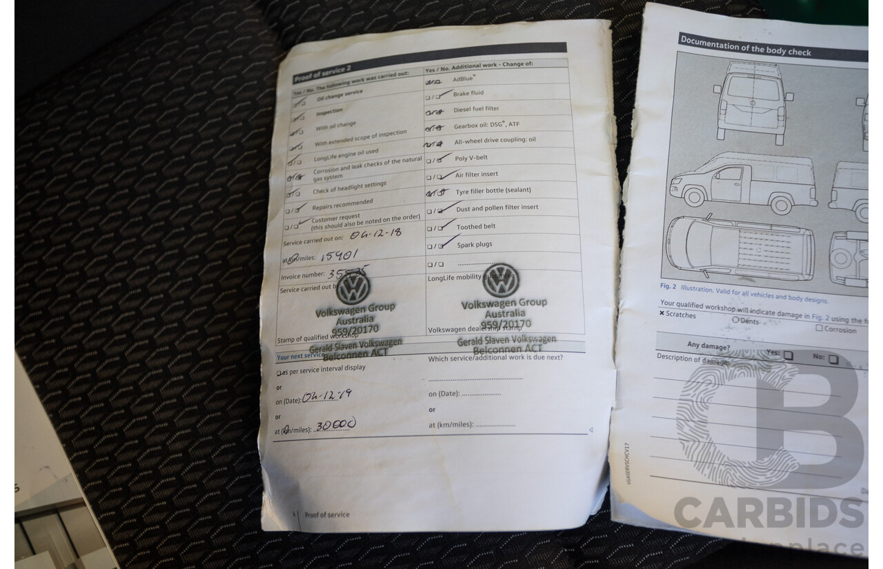 04/2018 Volkswagen Caddy Maxi Trendline TSI220 2K MY18 4D Wagon White Turbo 1.4L - 7 seats