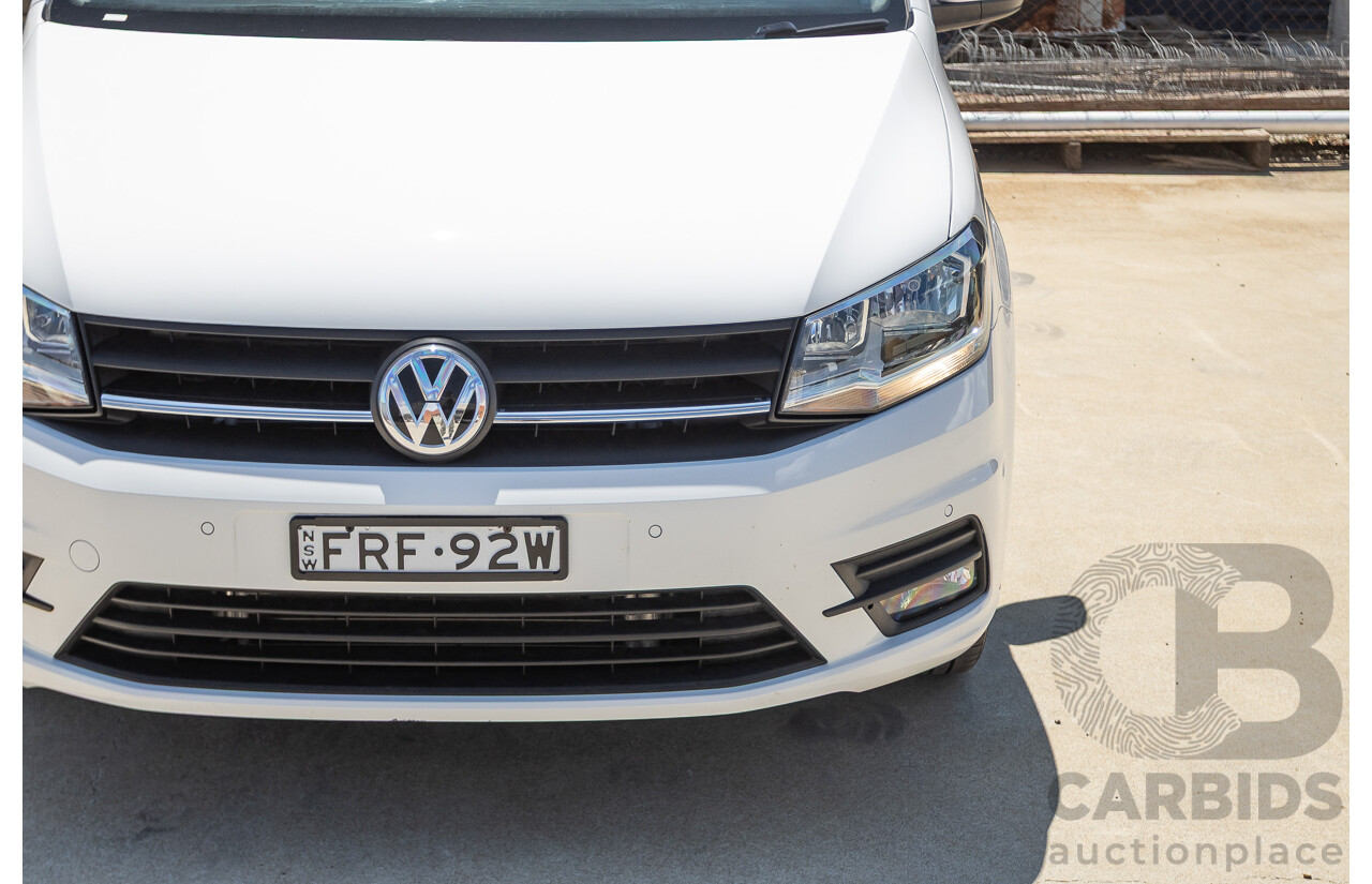 04/2018 Volkswagen Caddy Maxi Trendline TSI220 2K MY18 4D Wagon White Turbo 1.4L - 7 seats