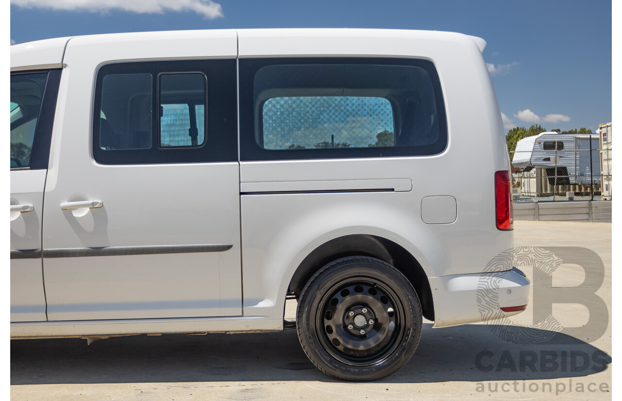 04/2018 Volkswagen Caddy Maxi Trendline TSI220 2K MY18 4D Wagon White Turbo 1.4L - 7 seats