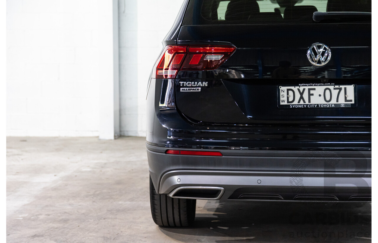 06/2018 Volkswagen Tiguan Allspace 132 TSI Comfortline (FWD) 5NA MY18 4d Wagon Deep Black Pearl Turbo 2.0L - 7 Seater