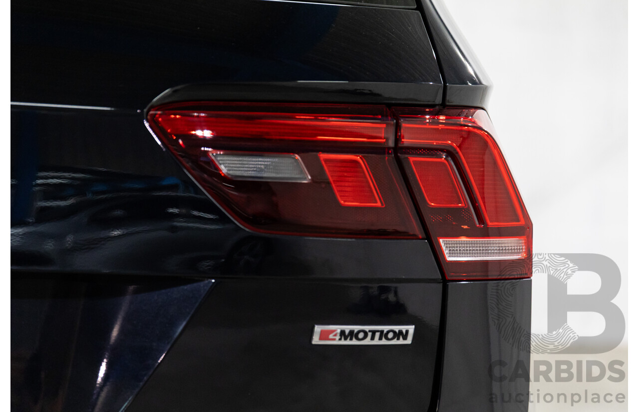 06/2018 Volkswagen Tiguan Allspace 132 TSI Comfortline (FWD) 5NA MY18 4d Wagon Deep Black Pearl Turbo 2.0L - 7 Seater