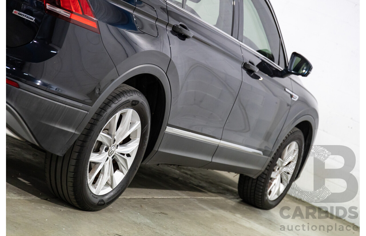 06/2018 Volkswagen Tiguan Allspace 132 TSI Comfortline (FWD) 5NA MY18 4d Wagon Deep Black Pearl Turbo 2.0L - 7 Seater