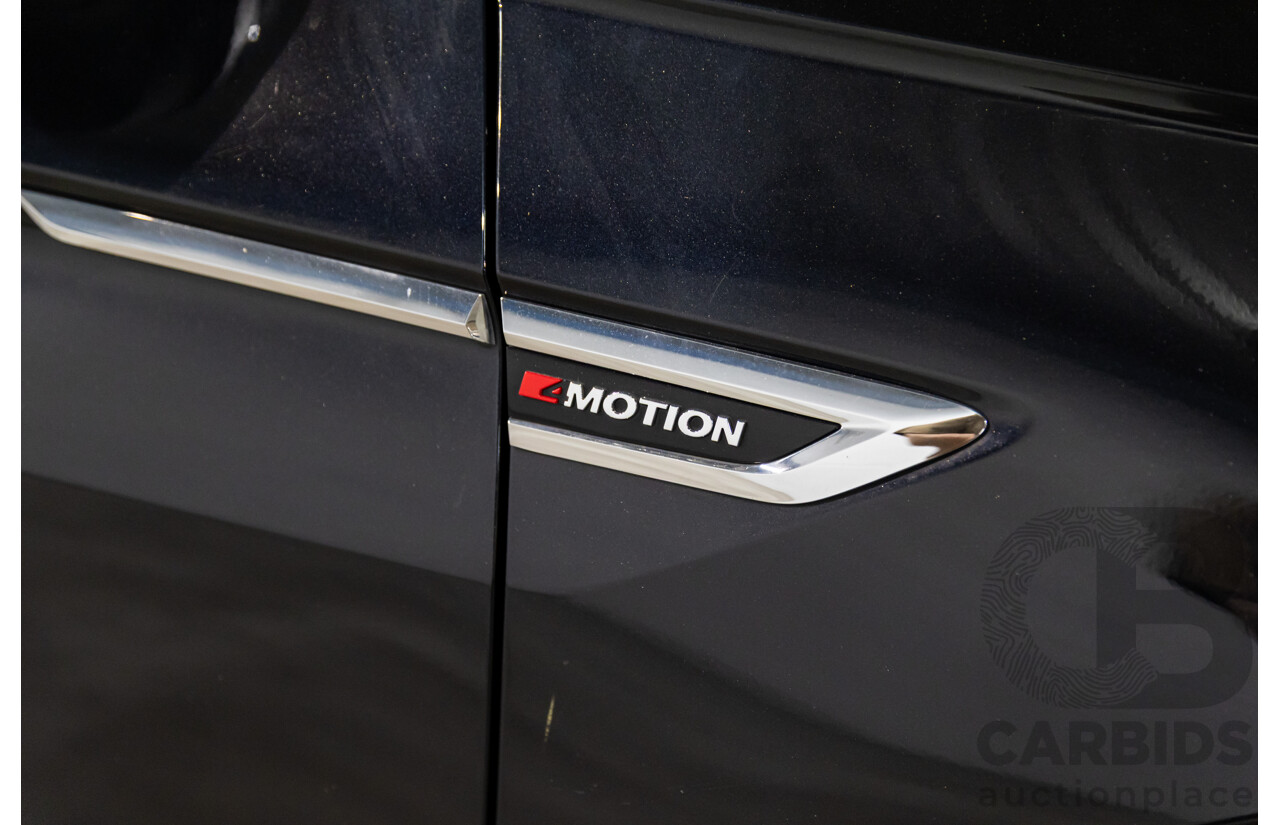 06/2018 Volkswagen Tiguan Allspace 132 TSI Comfortline (FWD) 5NA MY18 4d Wagon Deep Black Pearl Turbo 2.0L - 7 Seater