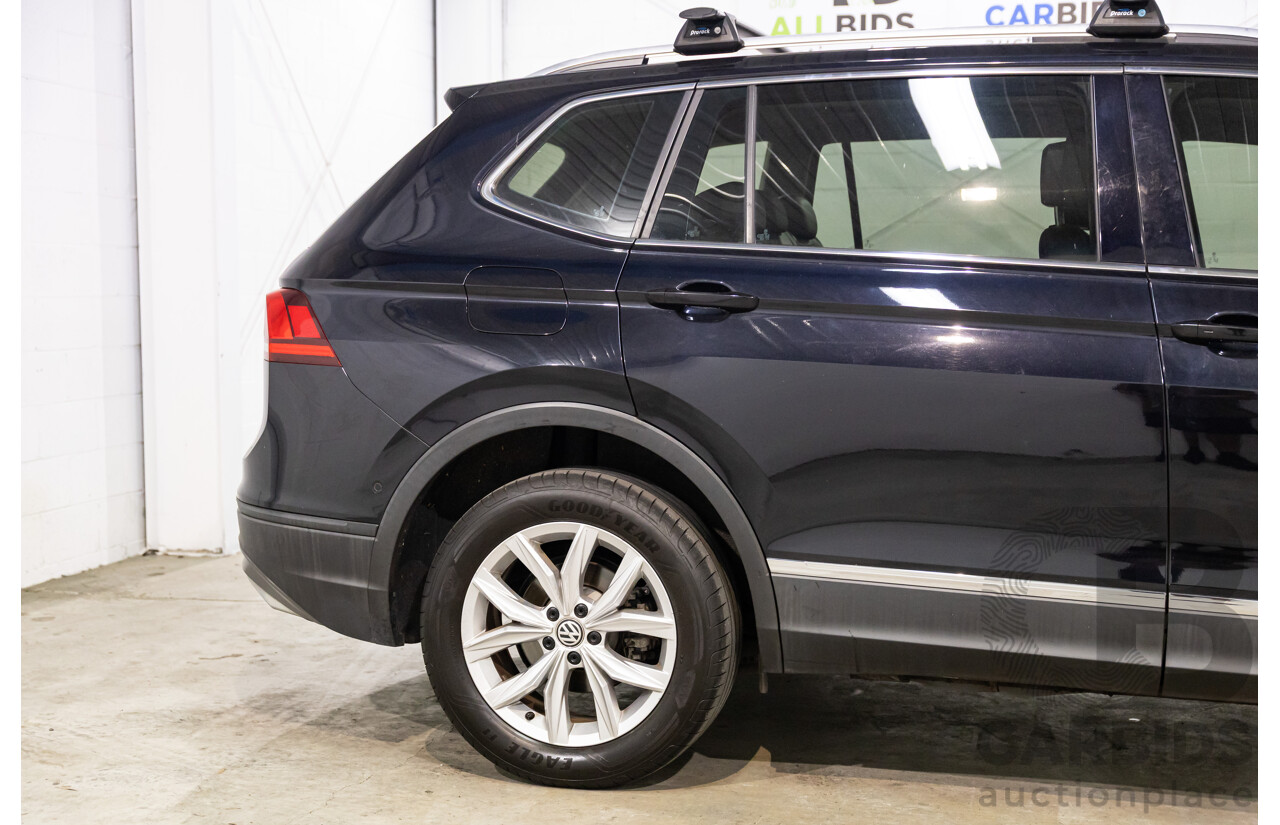 06/2018 Volkswagen Tiguan Allspace 132 TSI Comfortline (FWD) 5NA MY18 4d Wagon Deep Black Pearl Turbo 2.0L - 7 Seater