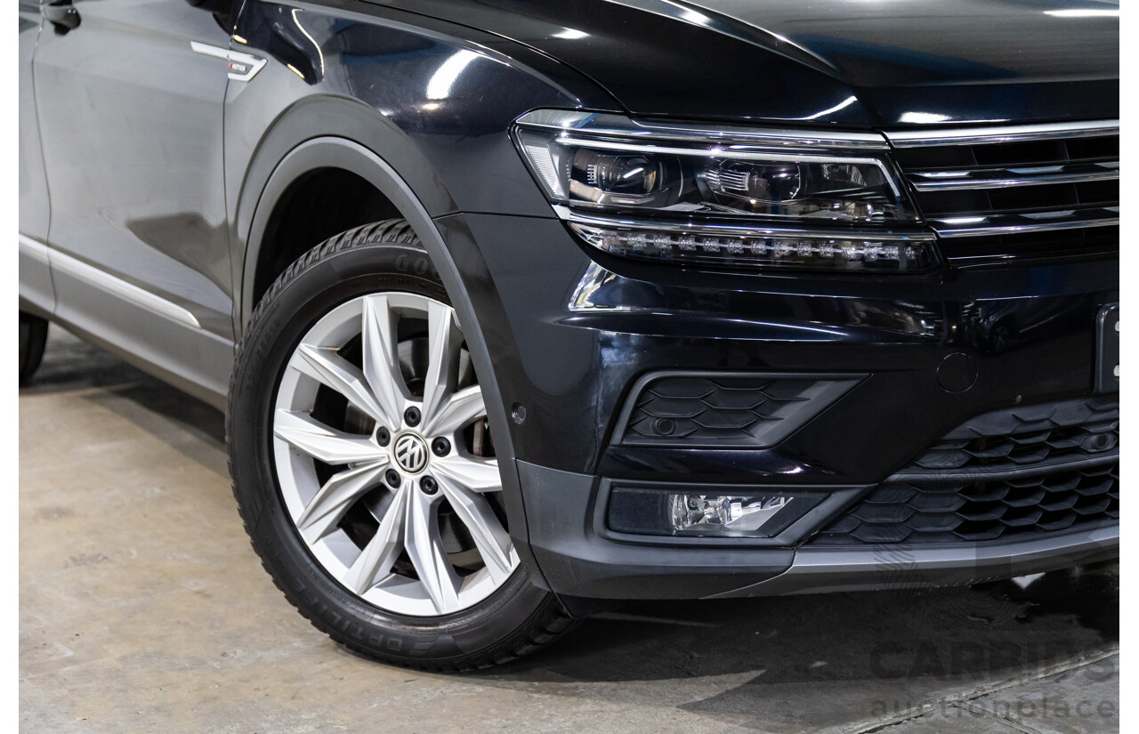 06/2018 Volkswagen Tiguan Allspace 132 TSI Comfortline (FWD) 5NA MY18 4d Wagon Deep Black Pearl Turbo 2.0L - 7 Seater