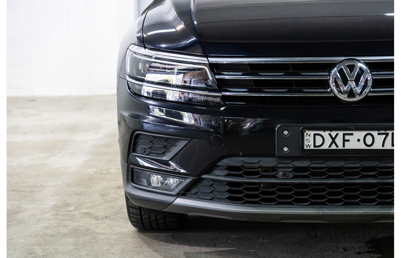06/2018 Volkswagen Tiguan Allspace 132 TSI Comfortline (FWD) 5NA MY18 4d Wagon Deep Black Pearl Turbo 2.0L - 7 Seater