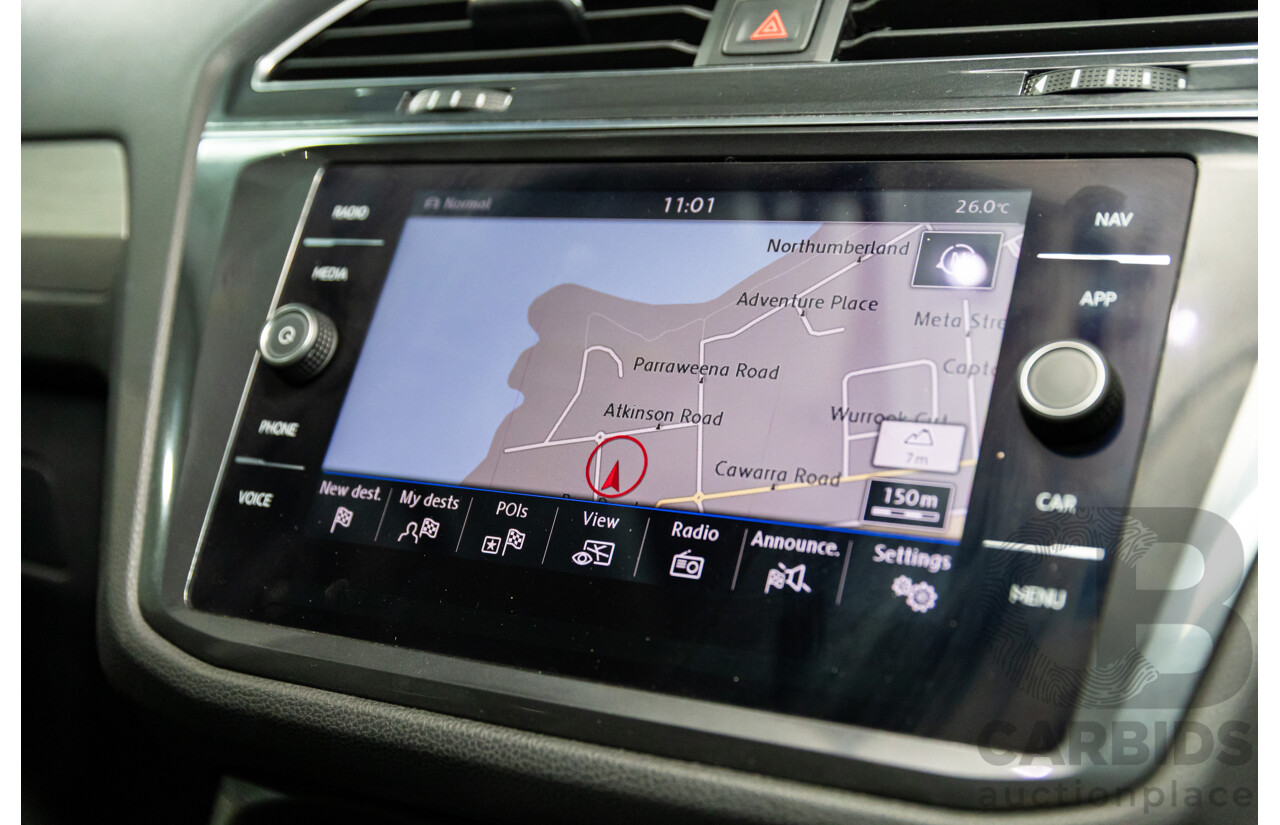 06/2018 Volkswagen Tiguan Allspace 132 TSI Comfortline (FWD) 5NA MY18 4d Wagon Deep Black Pearl Turbo 2.0L - 7 Seater