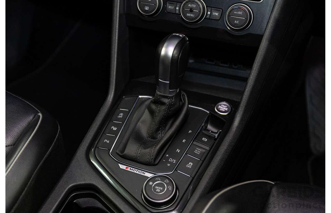 06/2018 Volkswagen Tiguan Allspace 132 TSI Comfortline (FWD) 5NA MY18 4d Wagon Deep Black Pearl Turbo 2.0L - 7 Seater