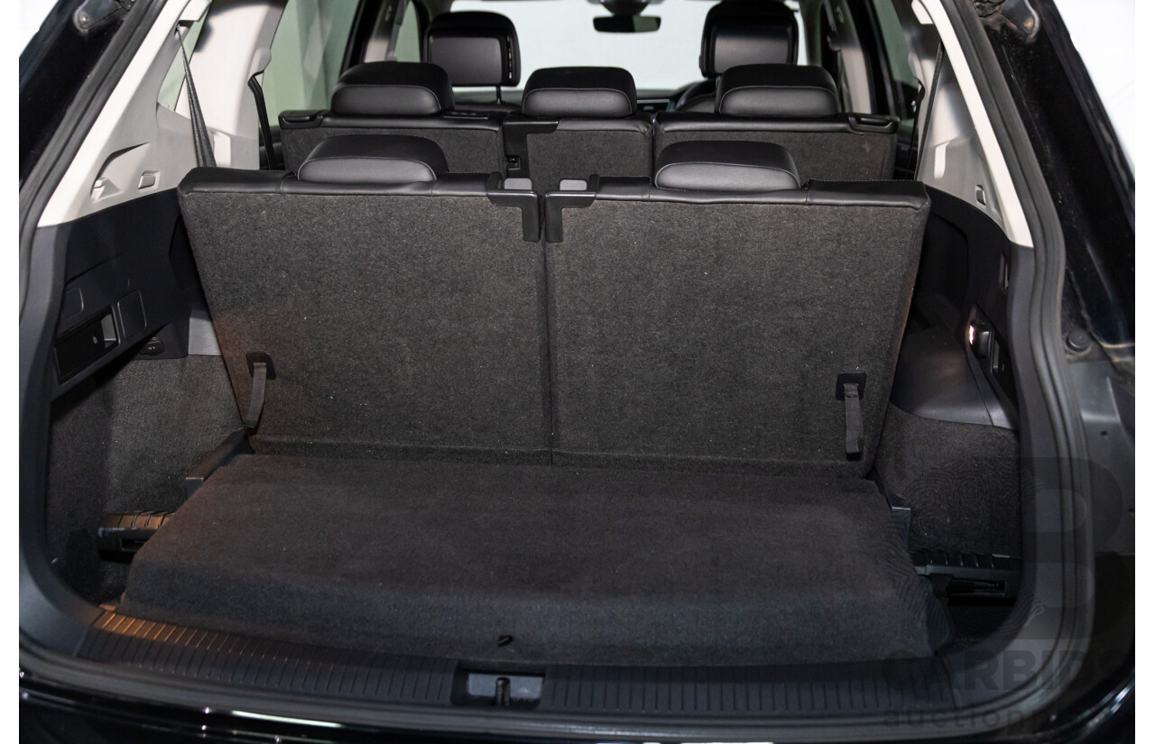 06/2018 Volkswagen Tiguan Allspace 132 TSI Comfortline (FWD) 5NA MY18 4d Wagon Deep Black Pearl Turbo 2.0L - 7 Seater