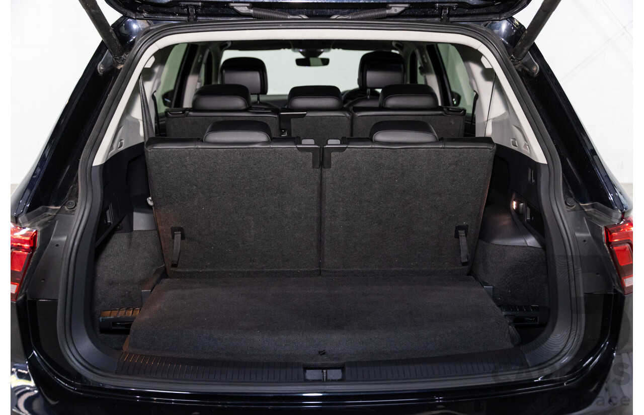 06/2018 Volkswagen Tiguan Allspace 132 TSI Comfortline (FWD) 5NA MY18 4d Wagon Deep Black Pearl Turbo 2.0L - 7 Seater