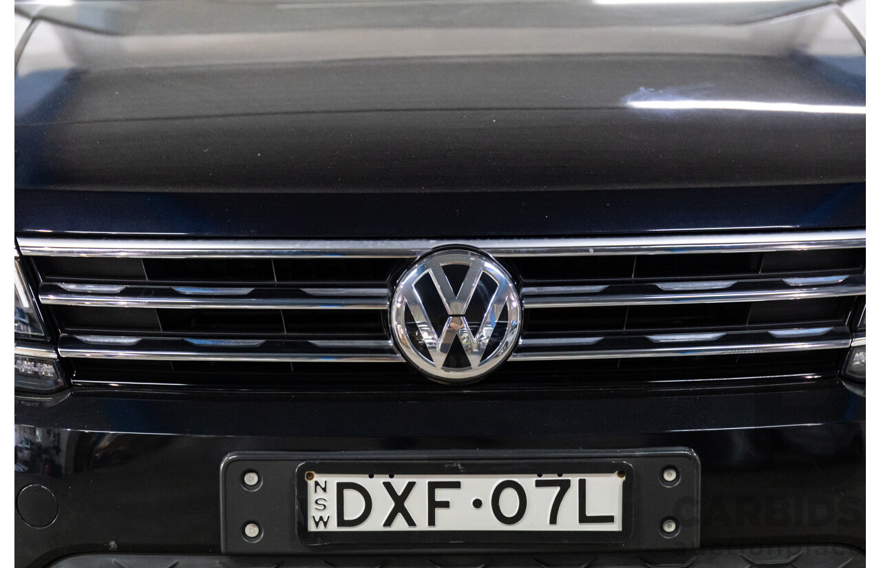 06/2018 Volkswagen Tiguan Allspace 132 TSI Comfortline (FWD) 5NA MY18 4d Wagon Deep Black Pearl Turbo 2.0L - 7 Seater