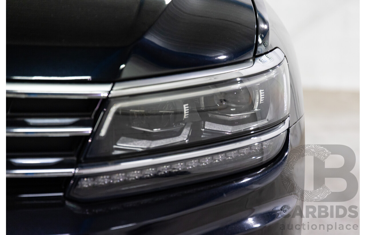 06/2018 Volkswagen Tiguan Allspace 132 TSI Comfortline (FWD) 5NA MY18 4d Wagon Deep Black Pearl Turbo 2.0L - 7 Seater