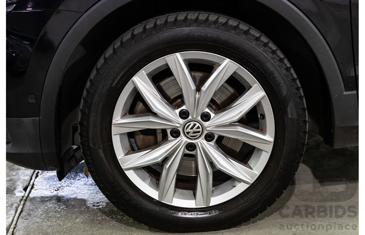 06/2018 Volkswagen Tiguan Allspace 132 TSI Comfortline (FWD) 5NA MY18 4d Wagon Deep Black Pearl Turbo 2.0L - 7 Seater