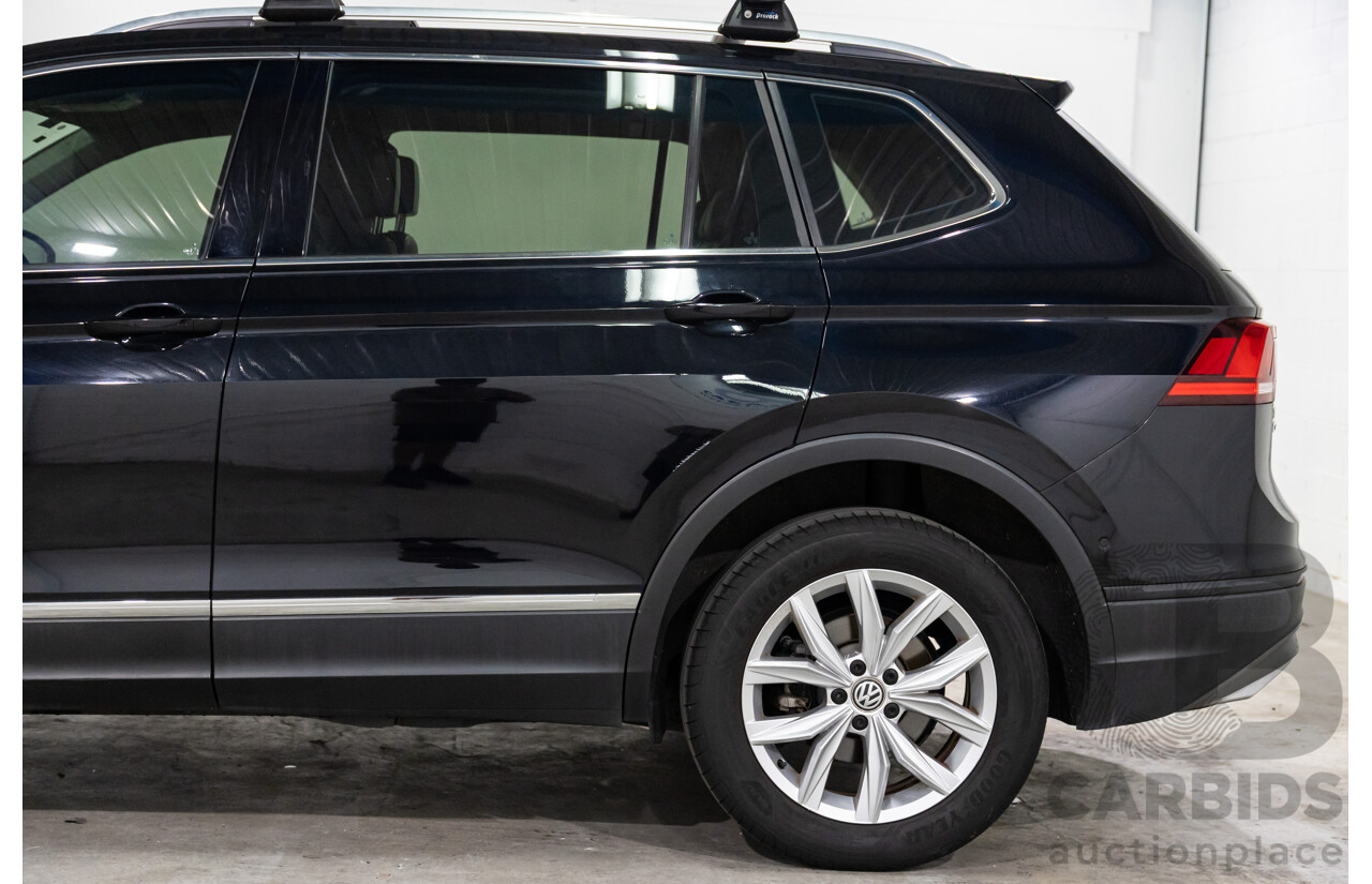 06/2018 Volkswagen Tiguan Allspace 132 TSI Comfortline (FWD) 5NA MY18 4d Wagon Deep Black Pearl Turbo 2.0L - 7 Seater