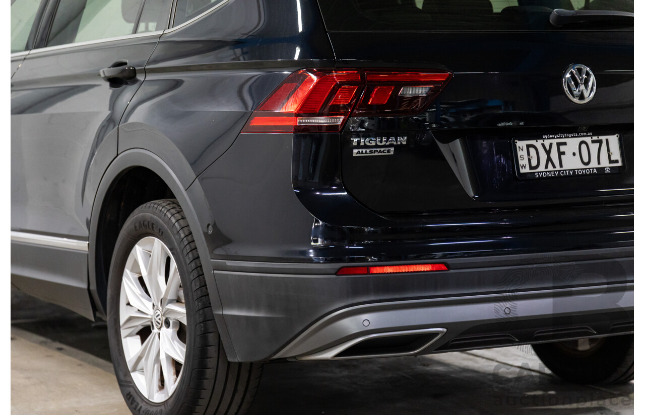 06/2018 Volkswagen Tiguan Allspace 132 TSI Comfortline (FWD) 5NA MY18 4d Wagon Deep Black Pearl Turbo 2.0L - 7 Seater